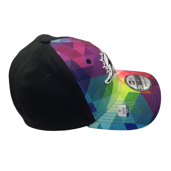 New Era Miami Dolphins "Crucial Catch" Flex Fit Hat Size Med/Large - Picture 3 of 8